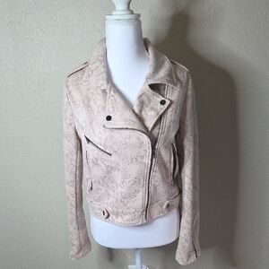 The Impeccable Pig Light Pink/Salmon Leather Jacket